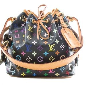 Louis Vuitton Multicolor Petit Noe Noir Bag
